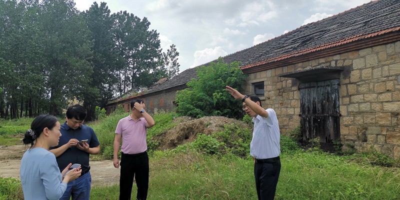 中心课题组赴东海县水稻产业园规划现场调研